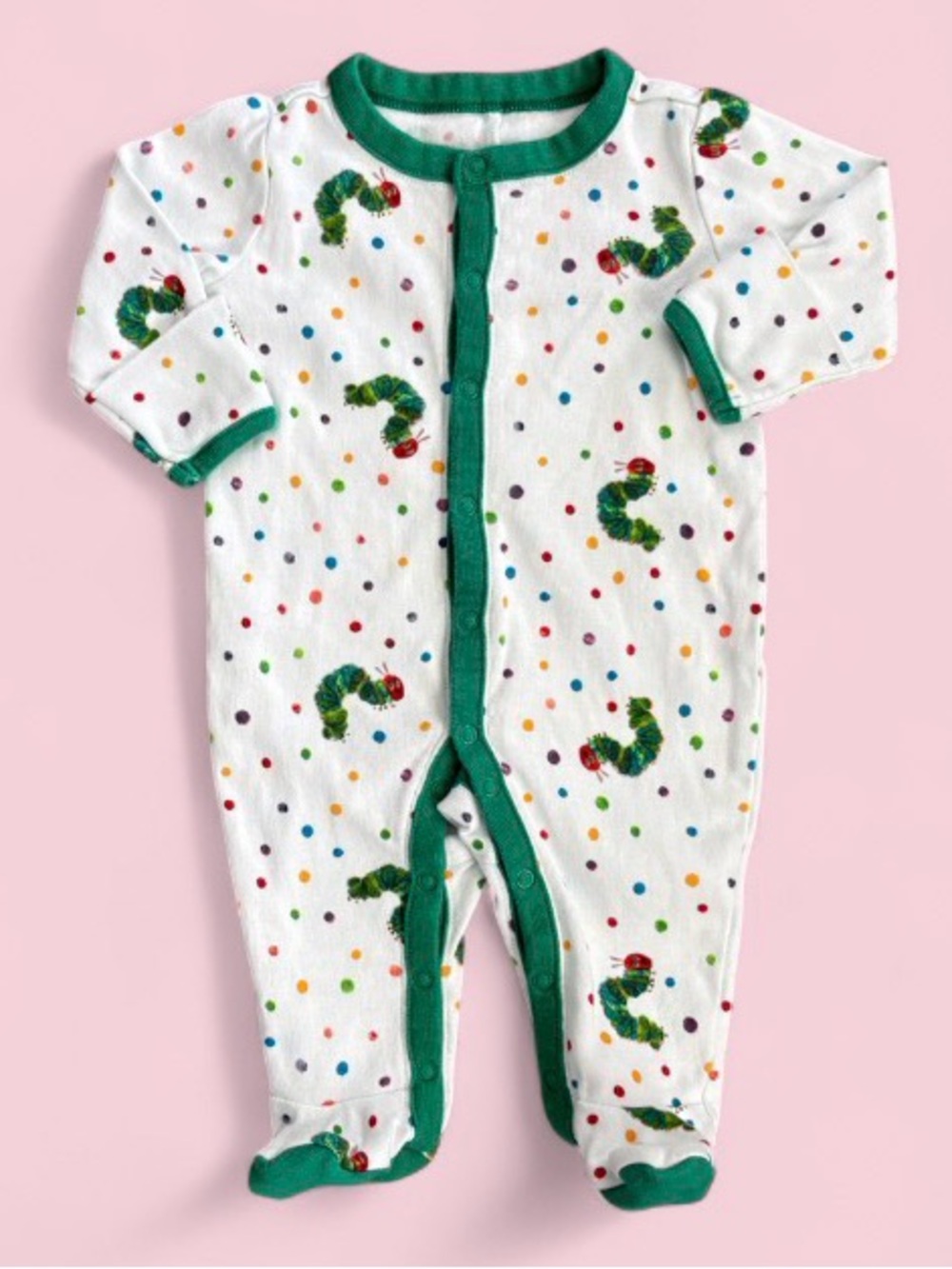 Gymboree x Eric Carle Very Hungry Caterpillar Sleeper 0-3m